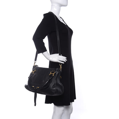 Chloe Calfskin Medium Marcie Satchel Black 2 of 11