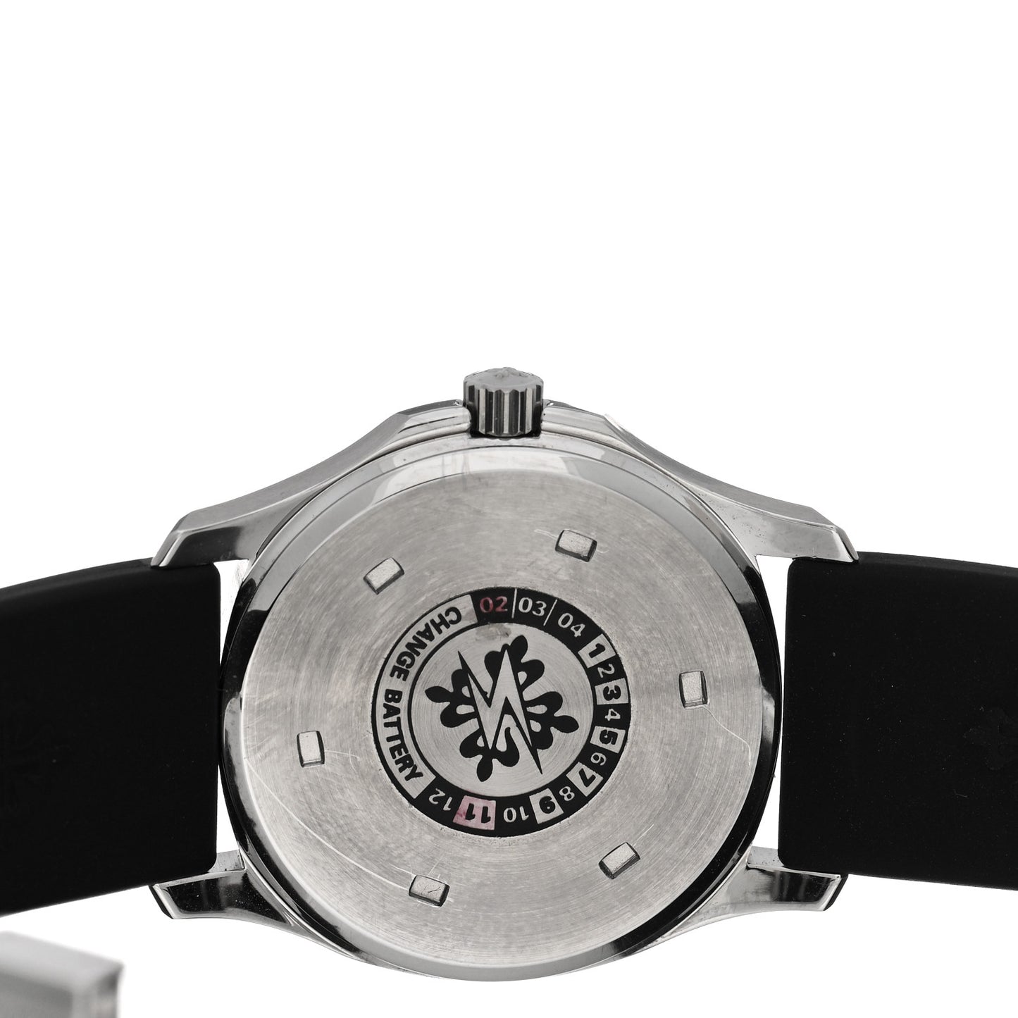 Stainless Steel Rubber 28mm Aquanaut Quartz Watch Black 4960A