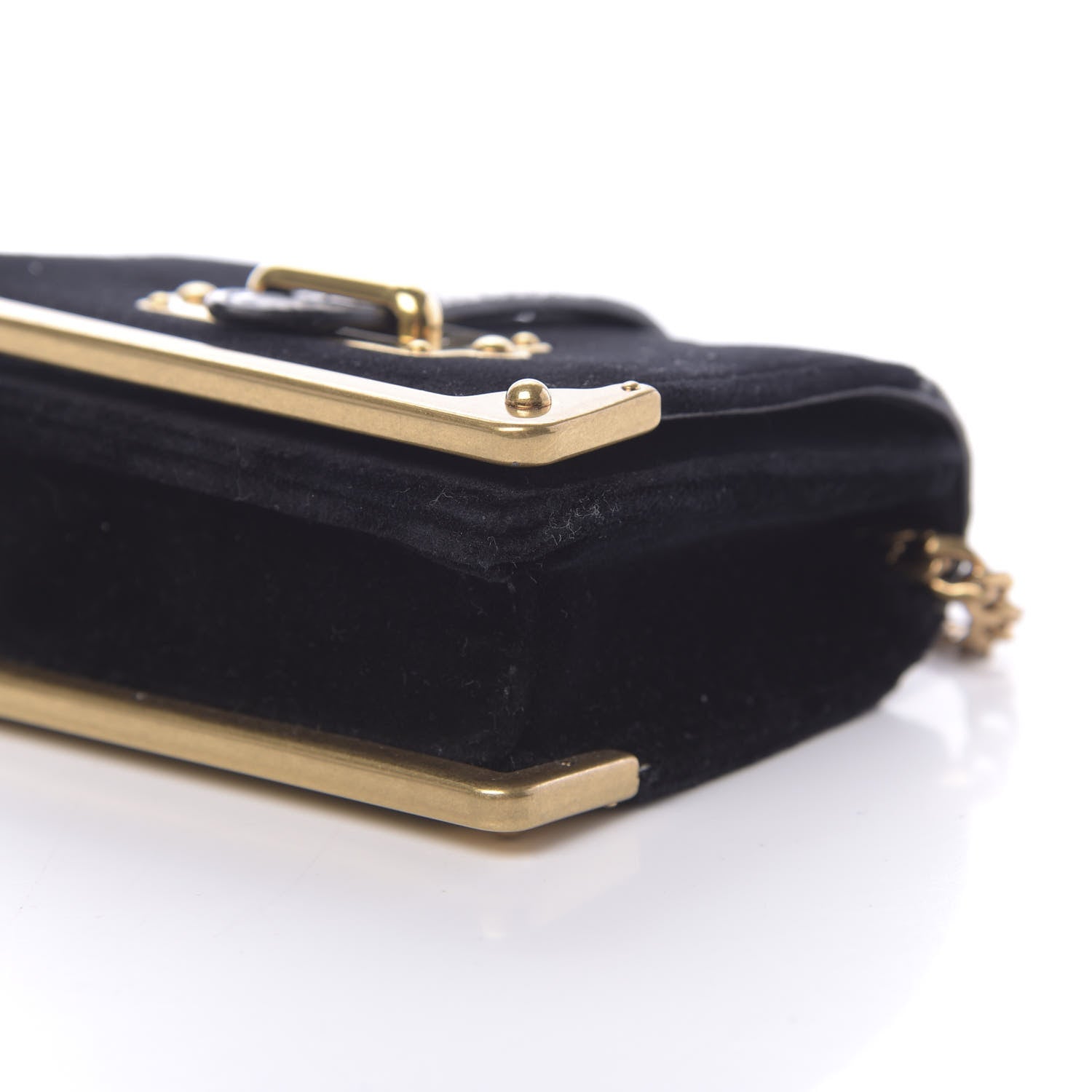 Prada Velvet Crocodile Micro Cahier Bag Black 8 of 10