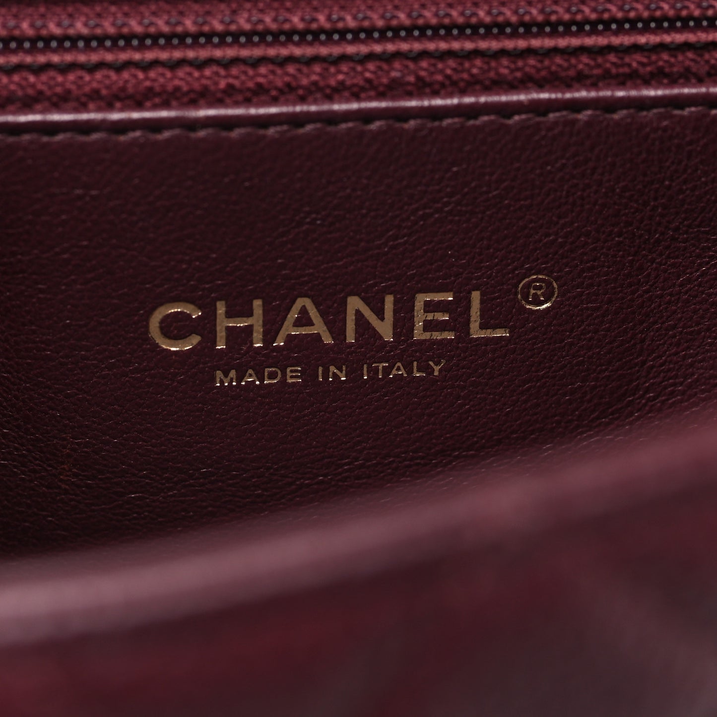 Caviar Quilted Medium CC Filigree Flap Burgundy