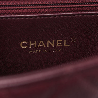 Chanel Caviar Quilted Medium CC Filigree Flap Burgundy 6 of 10