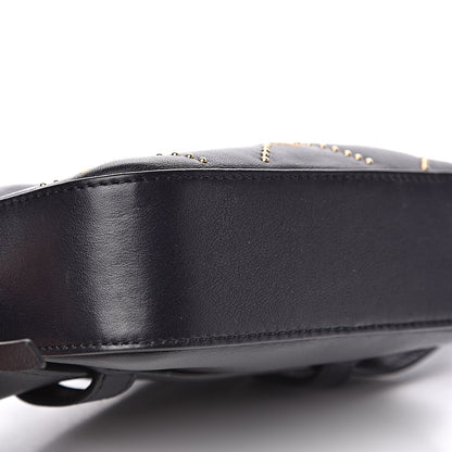 Chloe Smooth Calfskin Little Horses Embroidered Signature Belt Bag Black 9 of 11