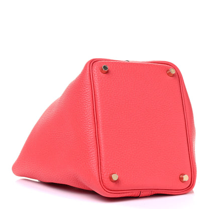 Hermes Taurillon Clemence Picotin Lock 18 PM Rose Jaipur 5 of 10