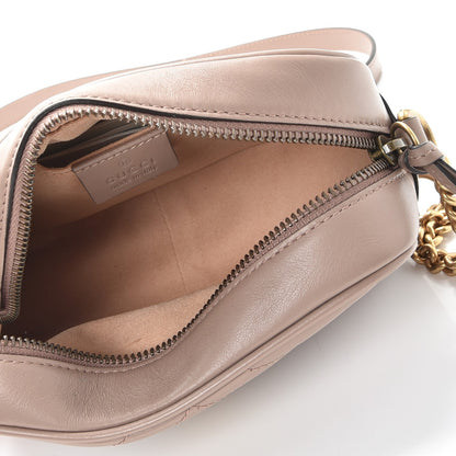 Gucci Calfskin Matelasse Mini GG Marmont Chain Shoulder Bag Nude 5 of 10