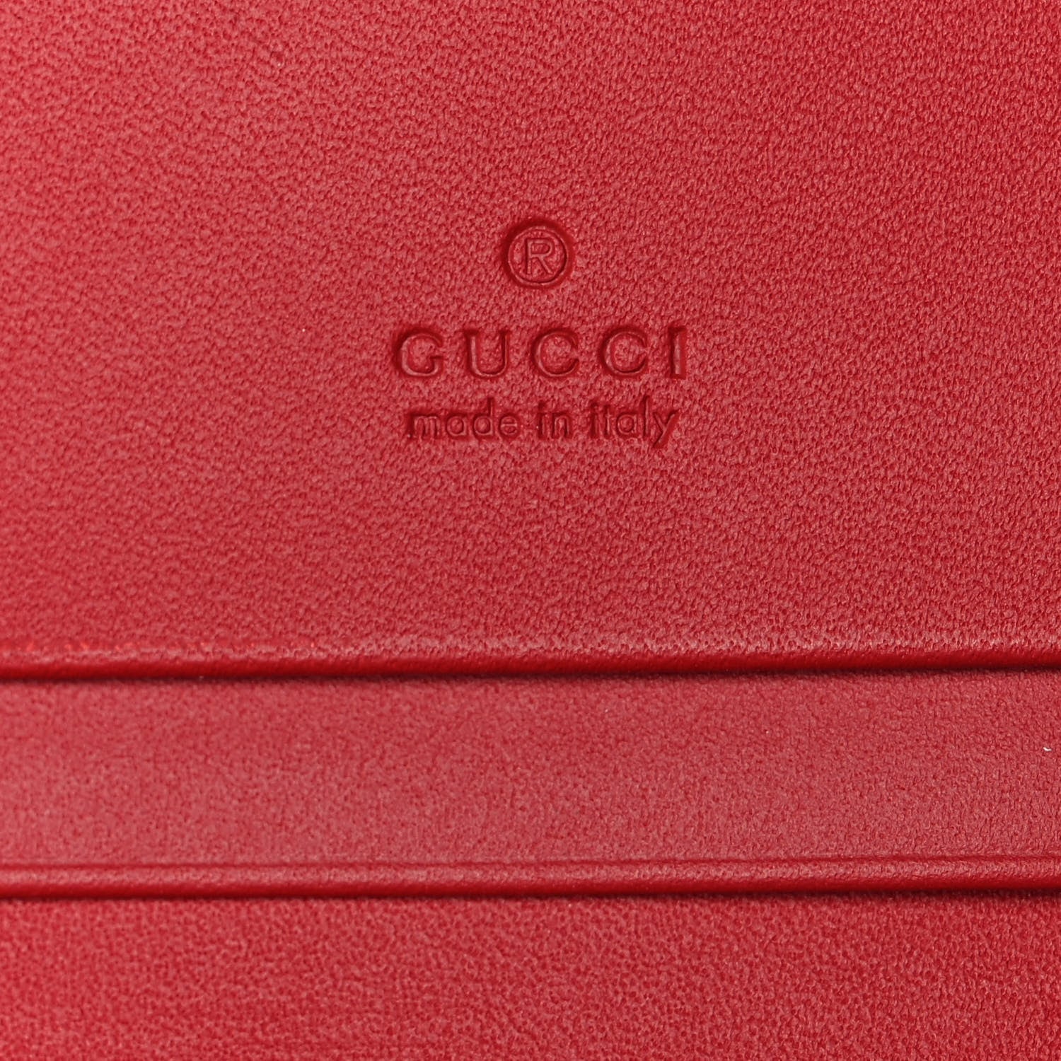 Gucci GG Supreme Monogram Bosco Patch Card Case Wallet Beige Malva Hibiscus Red 13 of 20