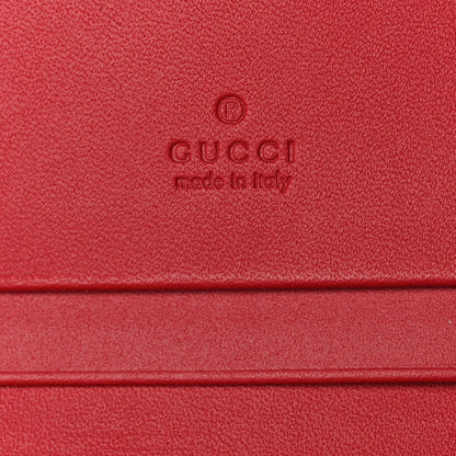 Gucci GG Supreme Monogram Bosco Patch Card Case Wallet Beige Malva Hibiscus Red 13 of 20