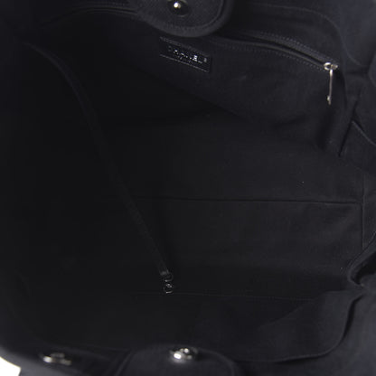 Chanel Canvas Pearl Medium Deauville Tote Black 7 of 11