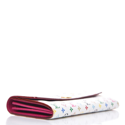 Louis Vuitton Monogram Multicolor Sarah Wallet White Eglantine 4 of 7
