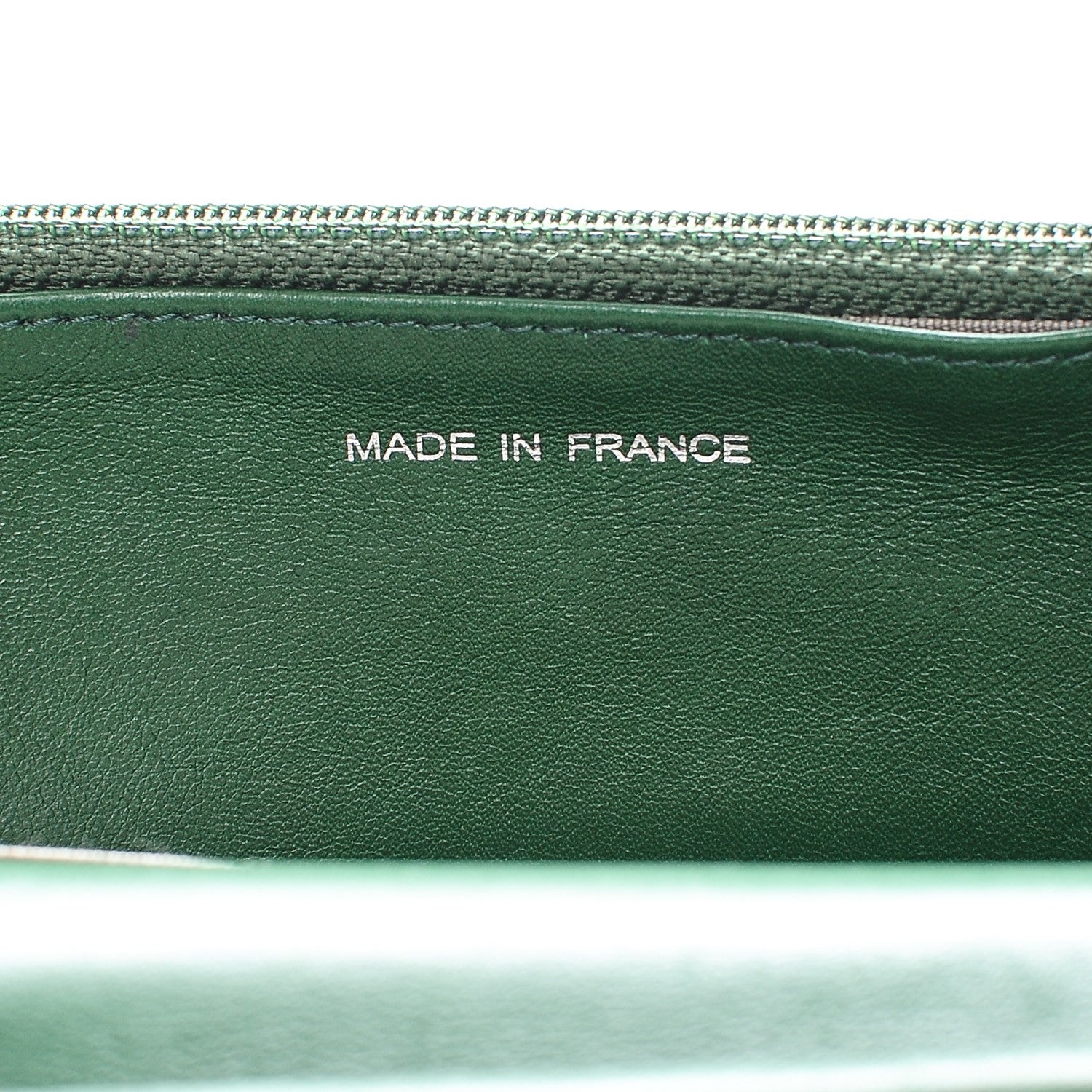 Chanel Caviar Sevruga Wallet on Chain WOC Green 7 of 8
