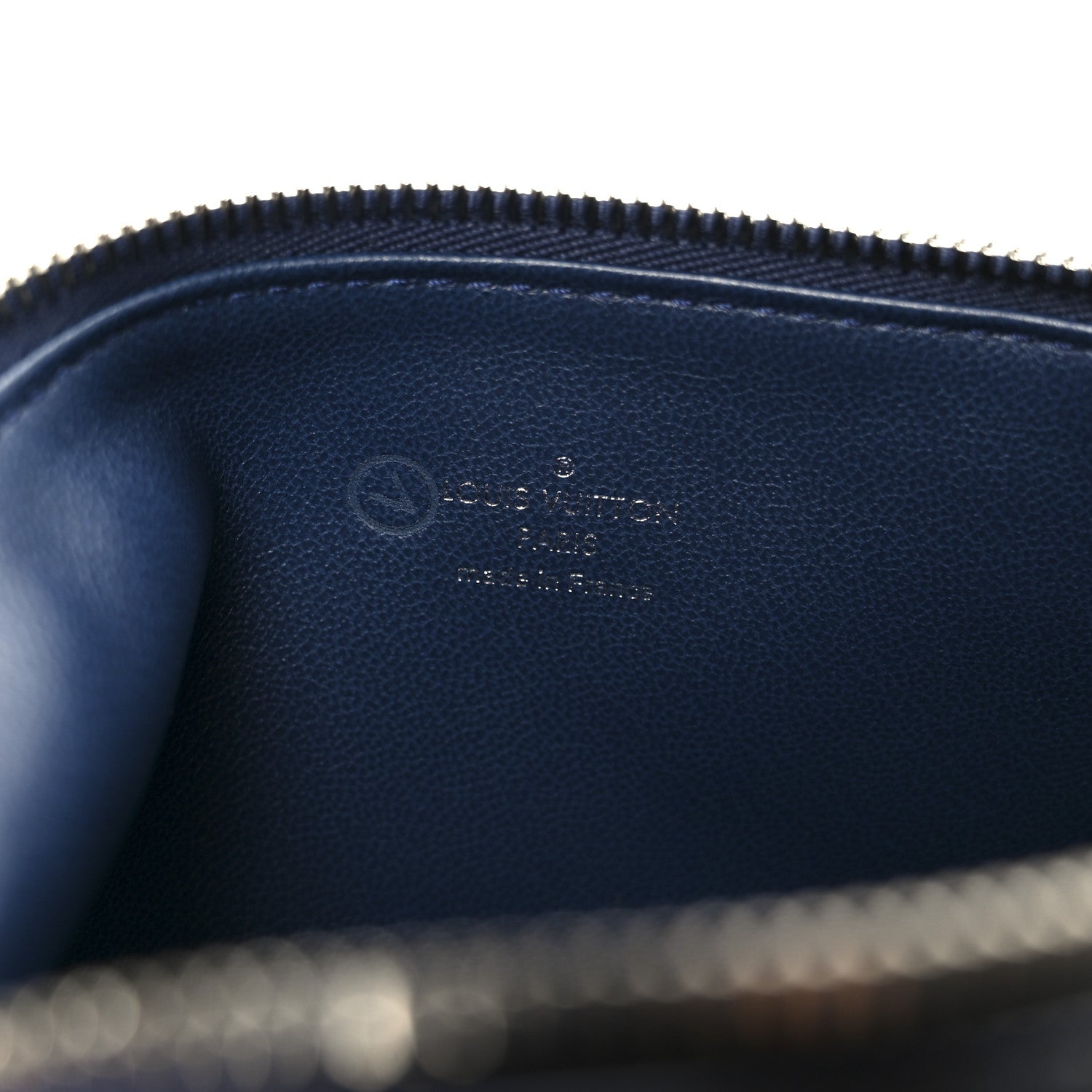 Louis Vuitton Lambskin Embossed Monogram Coussin PM Navy 7 of 11