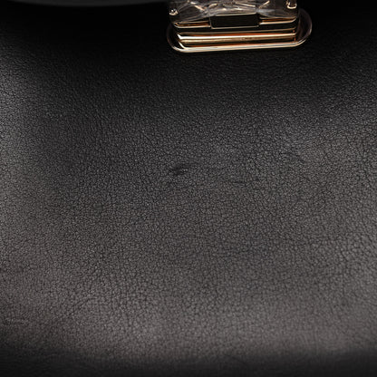 Salvatore Ferragamo Calfskin Sofia Rainbow Top Handle Bag Black 10 of 12