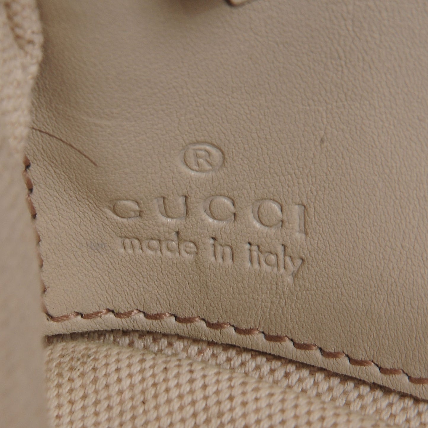 Monogram Web Bow and Interlocking G Wristlet Off White