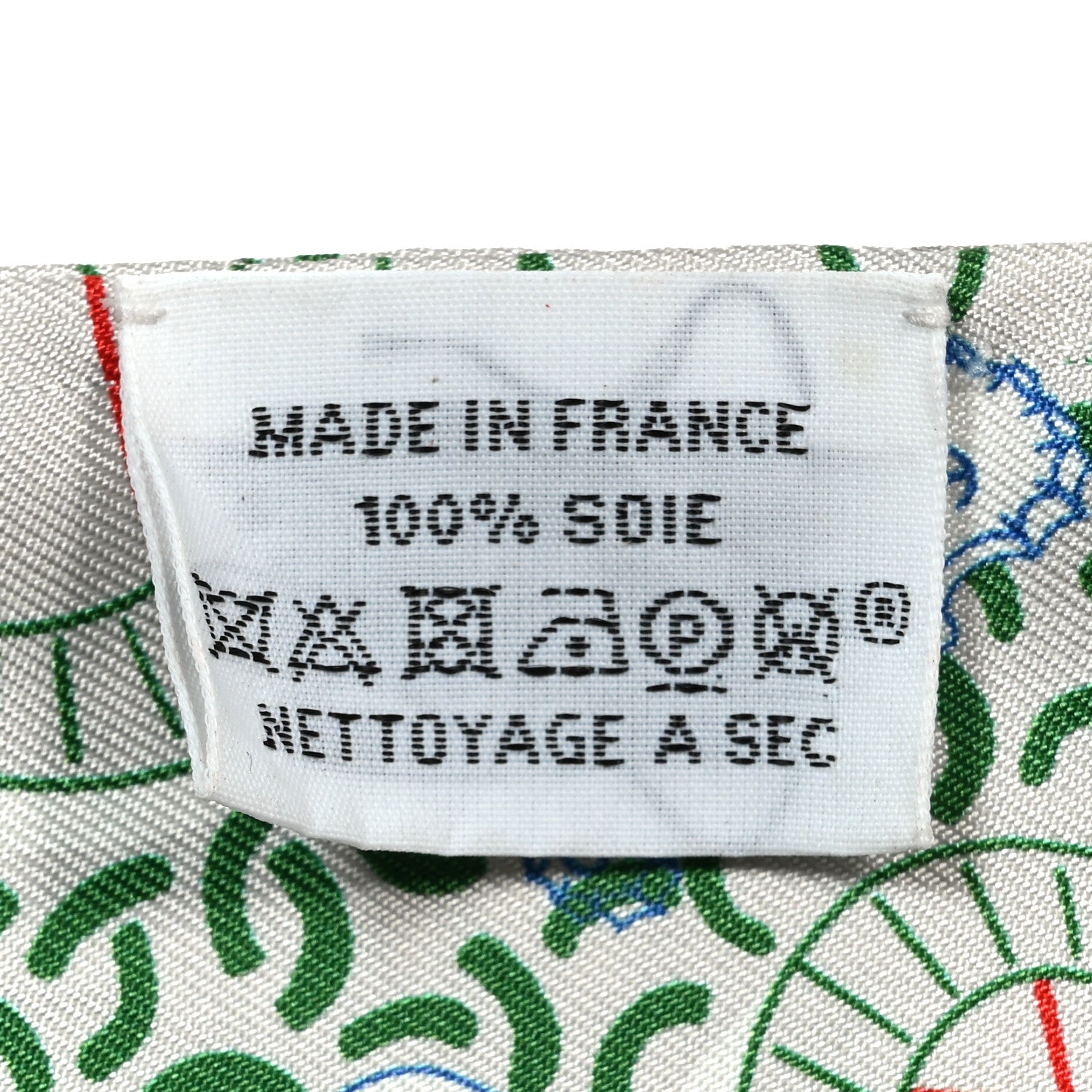 Hermes Silk Splash Park Twilly Gris Perle Vert Black 2 of 4