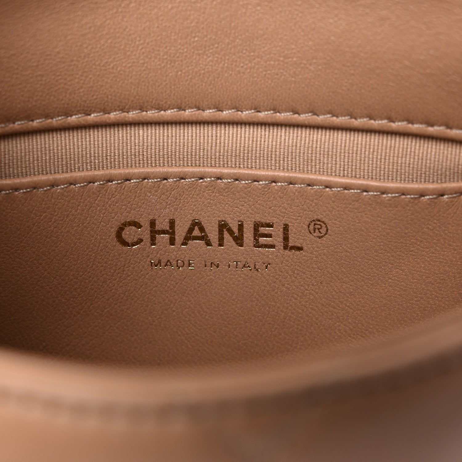 Chanel Lambskin Quilted Mini Funky Town Flap Beige 6 of 10