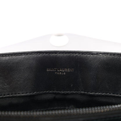 Saint Laurent Calfskin Y Quilted Monogram Medium Loulou Chain Satchel Black 6 of 15