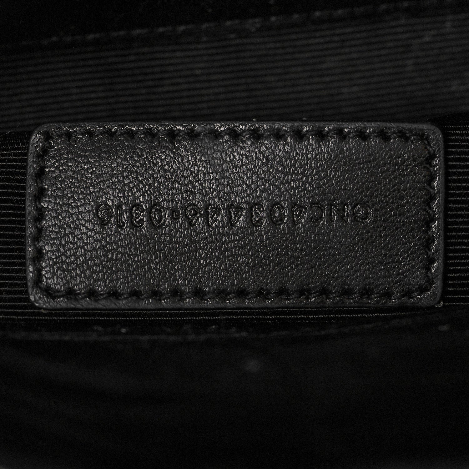 Saint Laurent Calfskin Monogram Fringe Pouch Black 7 of 10