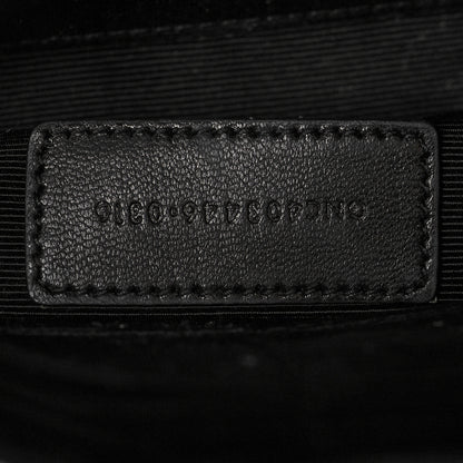 Saint Laurent Calfskin Monogram Fringe Pouch Black 7 of 10