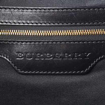 Burberry Bridle Calfskin House Check Small Canterbury Tote Black 6 of 9