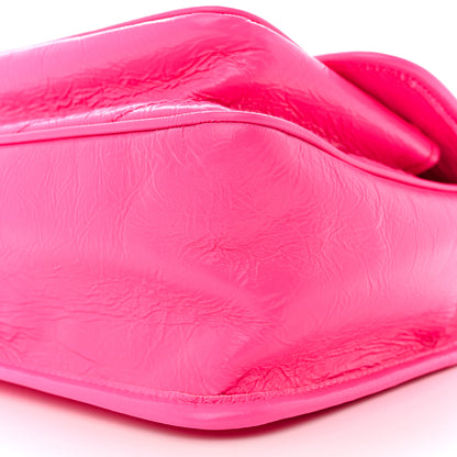 Saint Laurent Crinkled Calfskin Matelasse Monogram Medium Niki Chain Satchel Rose Glow 10 of 10