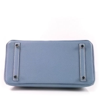 Hermes Togo Birkin 30 Blue Jean 5 of 11