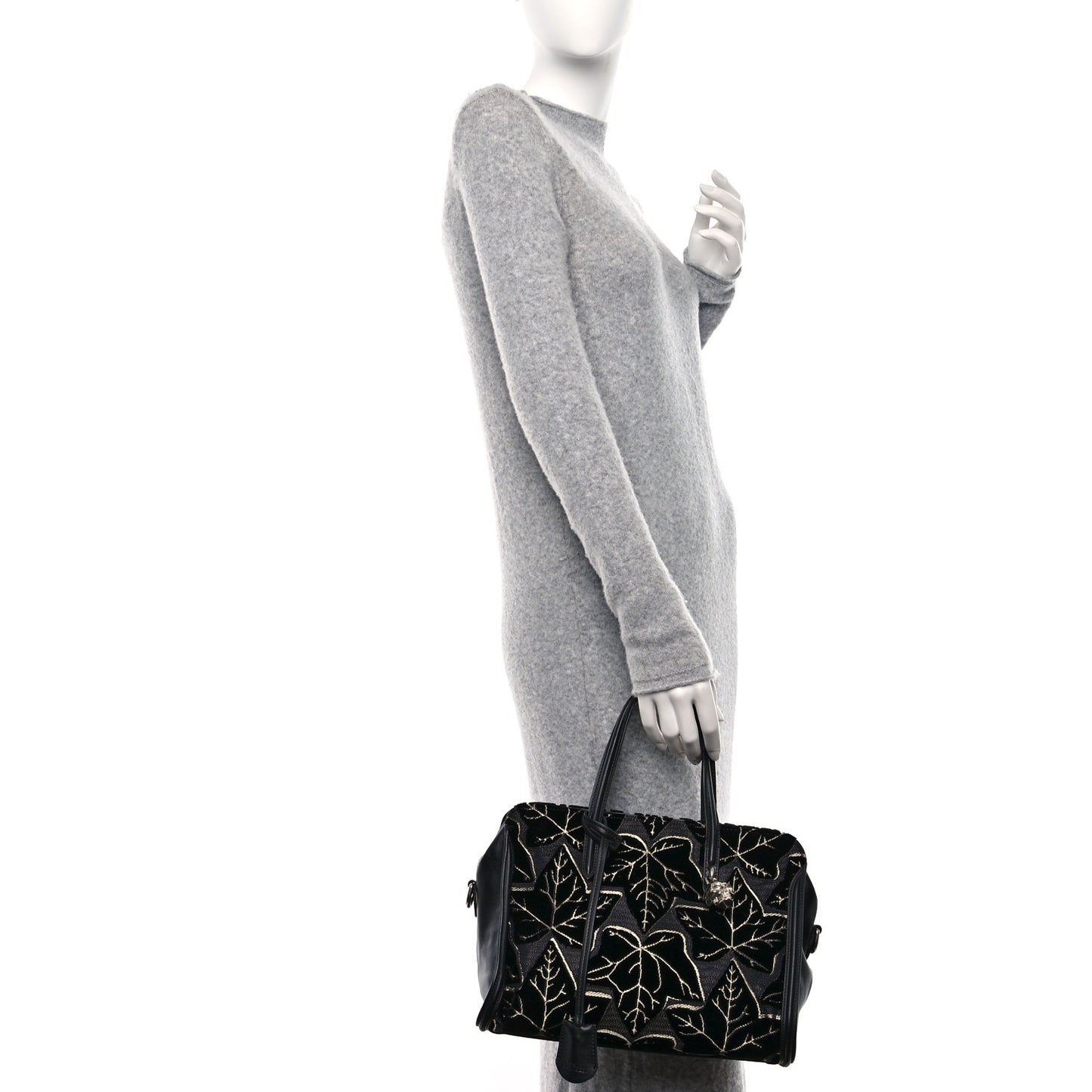Velvet Shopper Tote Black
