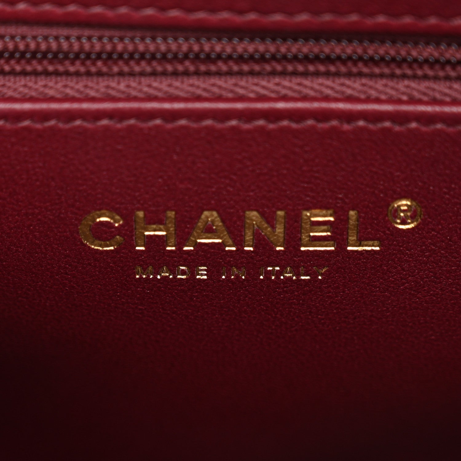 Chanel Shiny Lambskin Chevron Quilted Nano Kelly Shopper Dark Burgundy 6 of 11