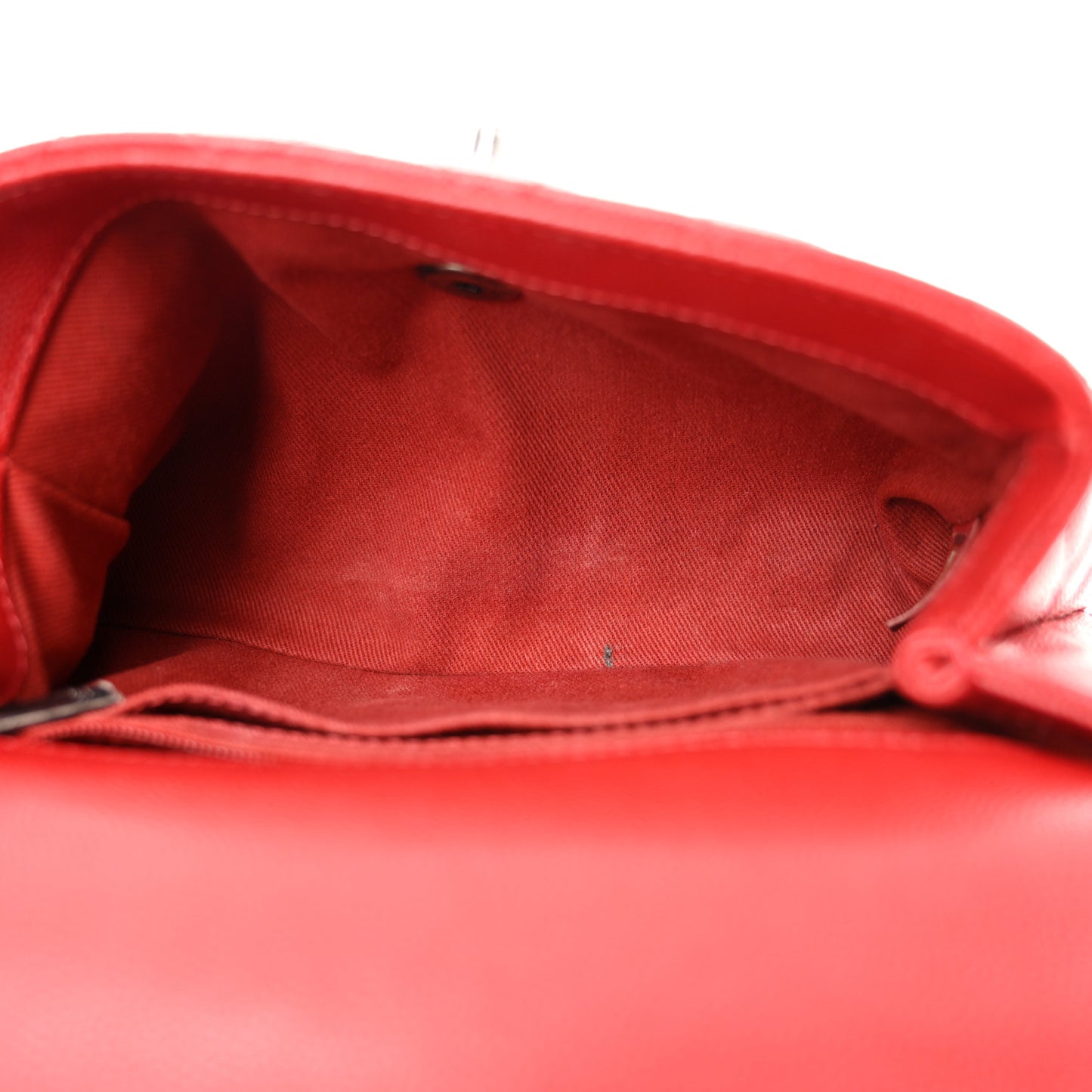 Caviar Quilted Mini Coco Handle Flap Red