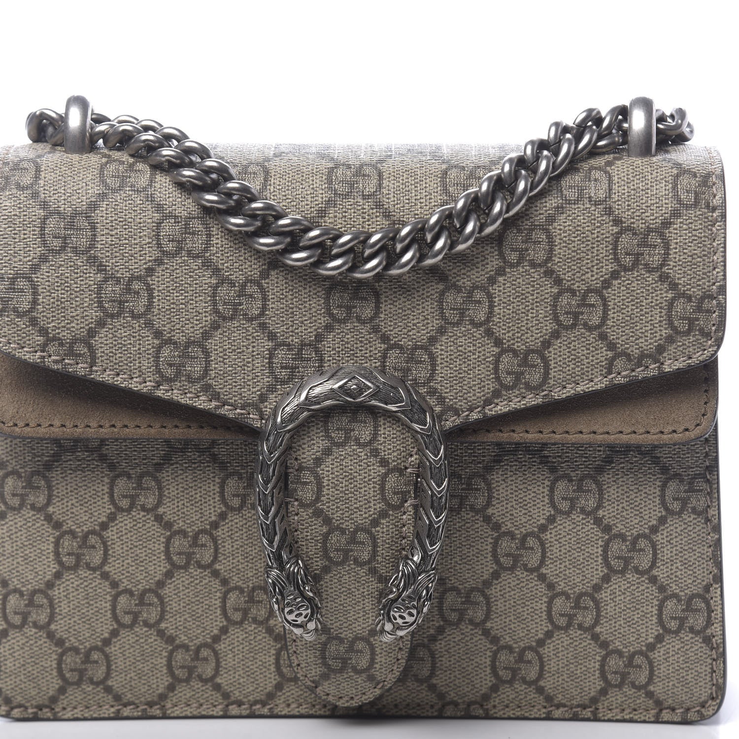 Gucci GG Supreme Monogram Mini Dionysus Shoulder Bag Taupe 12 of 15