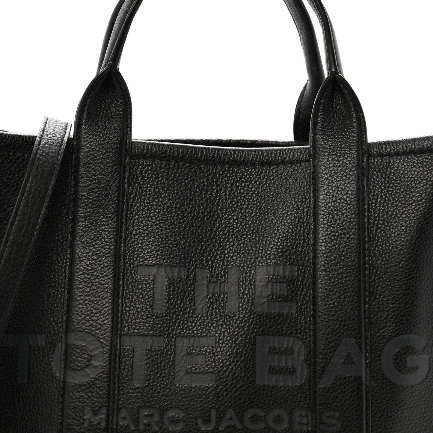 Grained Calfskin Medium The Tote Bag Black