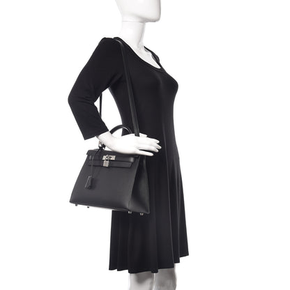 Hermes Epsom Kelly Sellier 28 Black 2 of 40