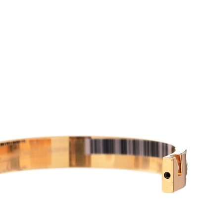 Hermes Enamel Mini Farandole Clic Chaine D'Ancre Bracelet Or White 3 of 6