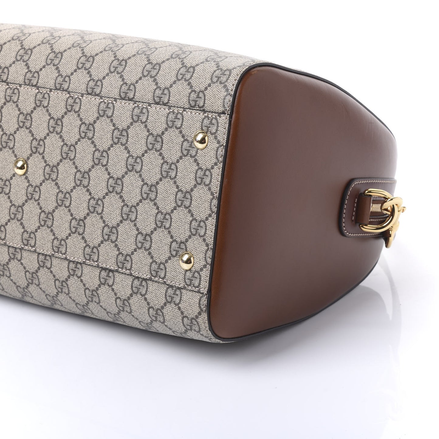GG Supreme Monogram Medium Boston Beige Cuir