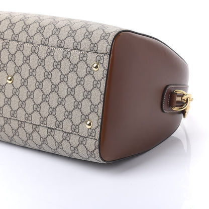 Gucci GG Supreme Monogram Medium Boston Beige Cuir 6 of 10