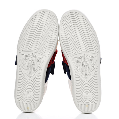 Gucci Calfskin Womens Velvet Bow Ace Sneakers 38 White 5 of 10