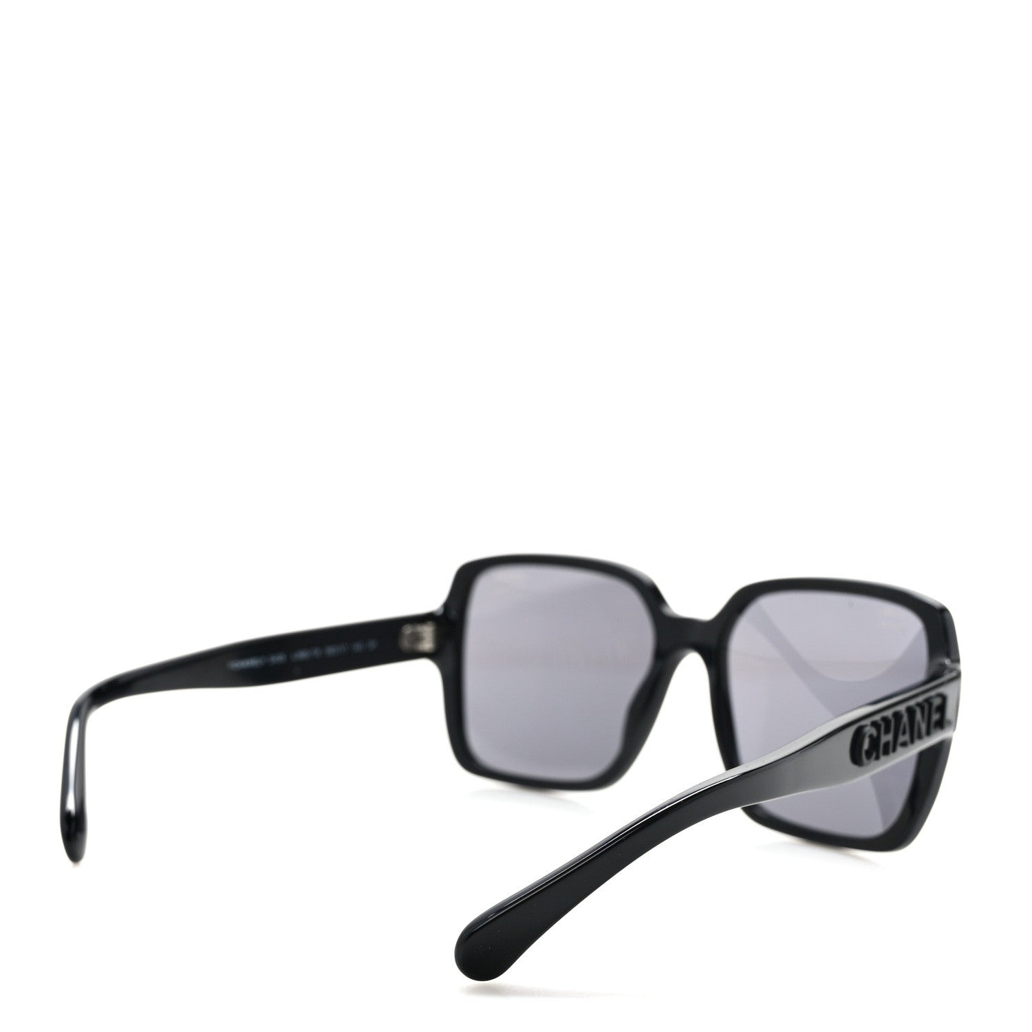 Chanel Acetate Polarized Square Sunglasses 5408 Black 5 of 8