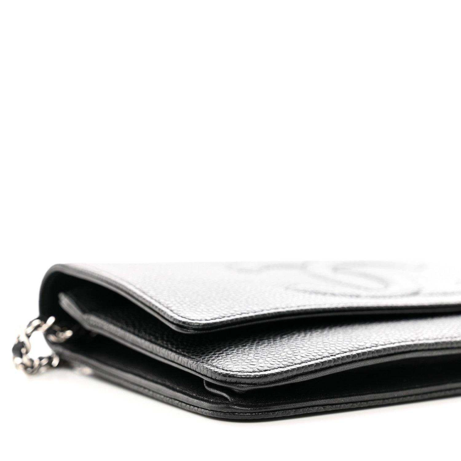 Chanel Caviar Timeless CC Wallet on Chain WOC Black 11 of 13