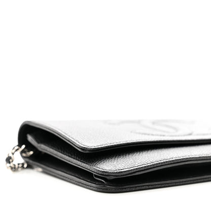 Chanel Caviar Timeless CC Wallet on Chain WOC Black 11 of 13