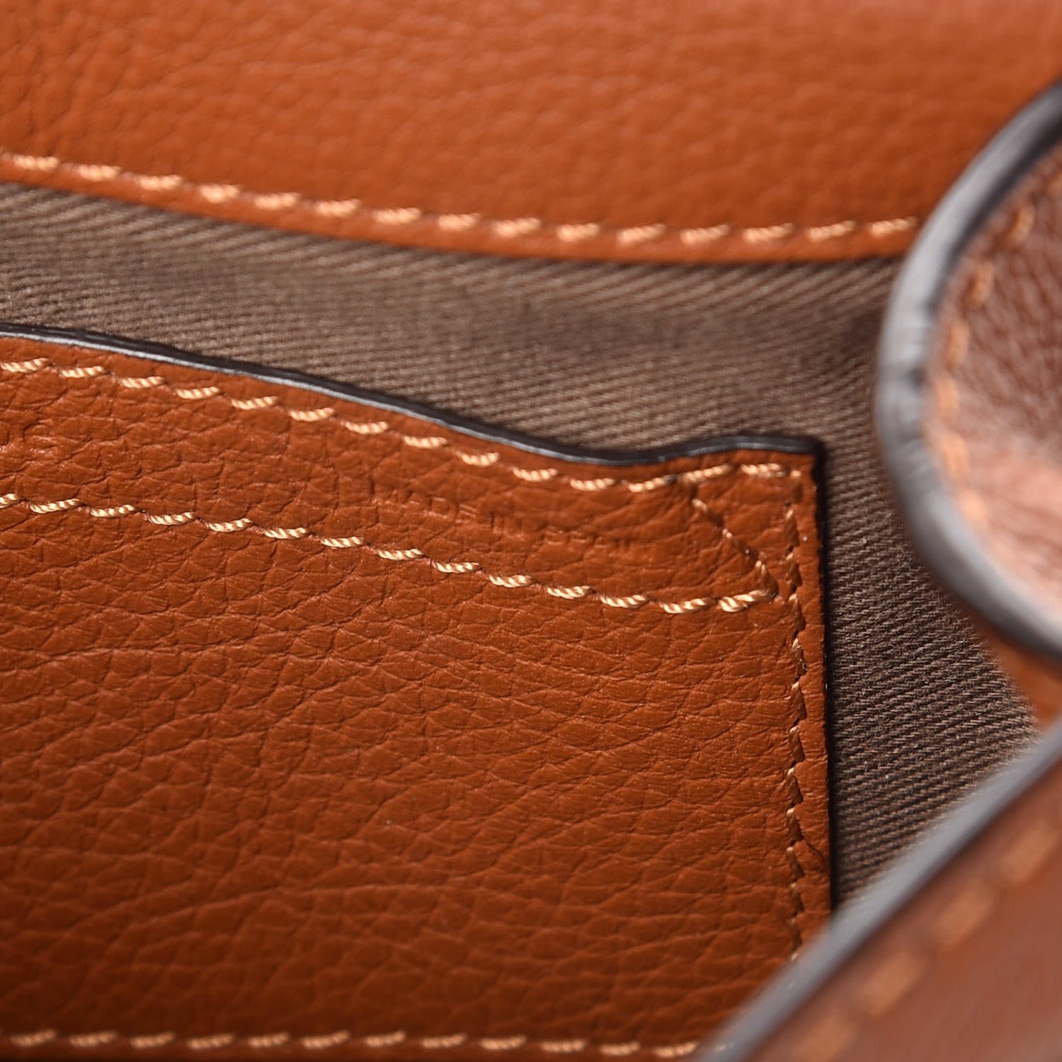 Chloe Calfskin Mini Marcie Round Crossbody Bag Tan 7 of 9