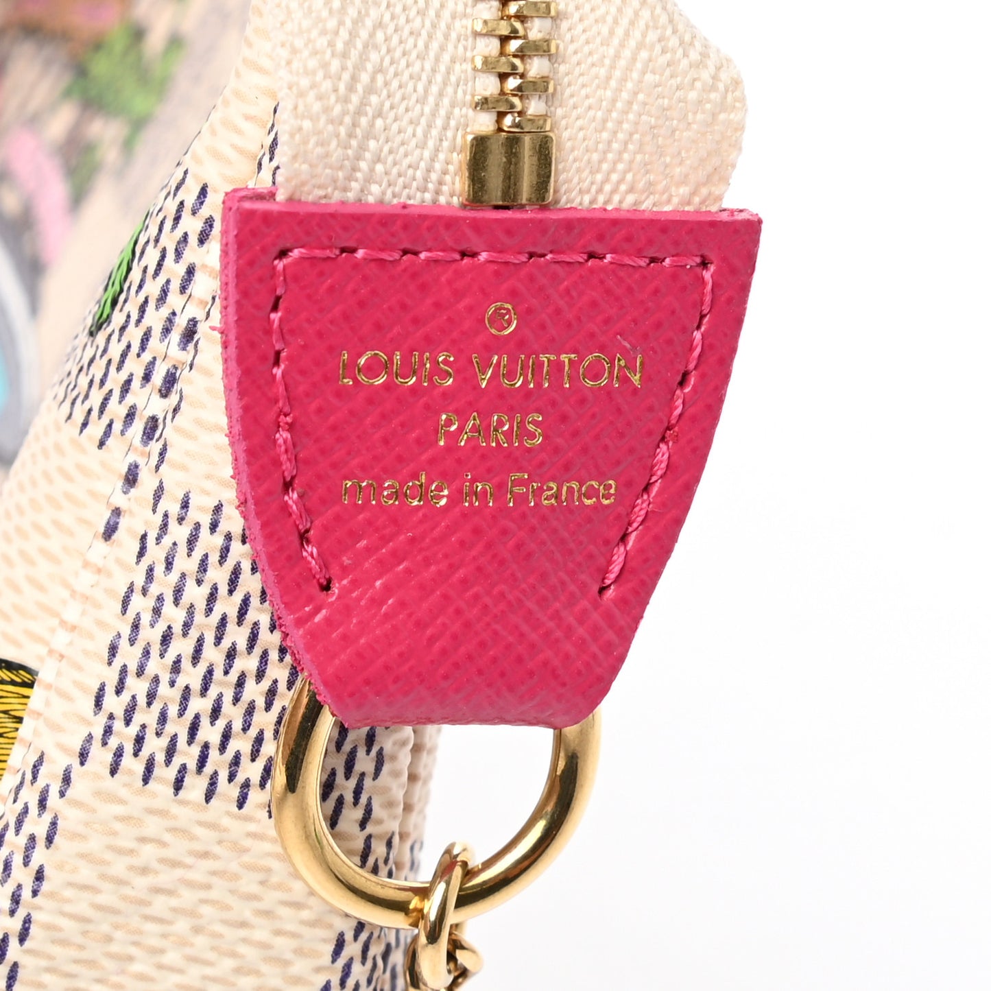 Damier Azur 2021 Christmas Animation Hollywood Mini Pochette Accessories Fuchsia