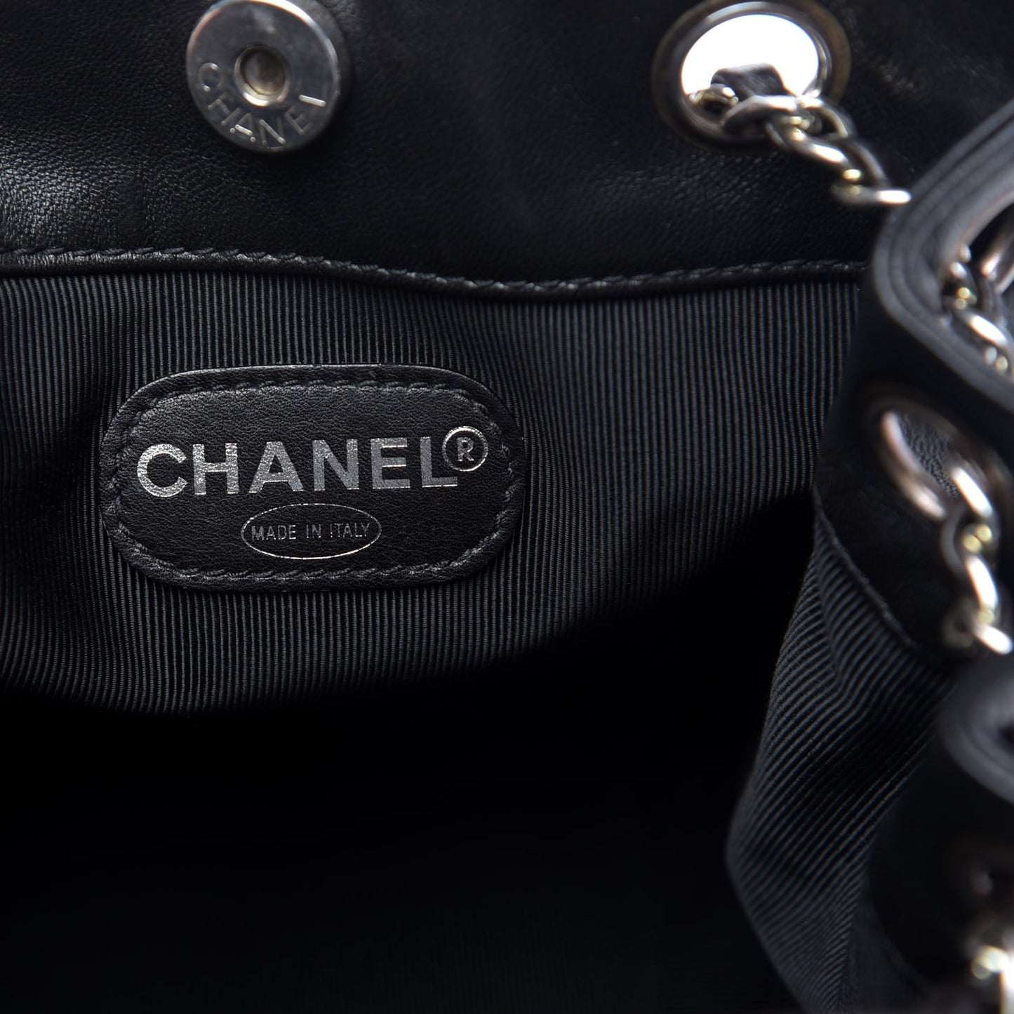 Lambskin CC Shoulder Bag Black