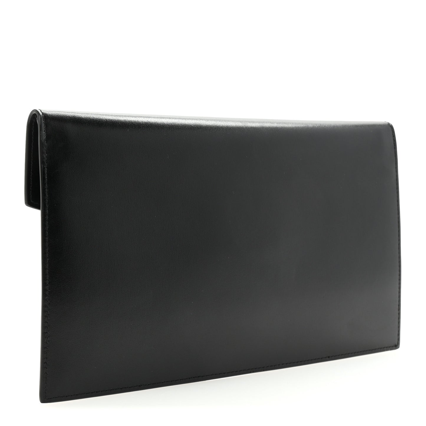 Smooth Shiny Calfskin Monogram Uptown Pouch Black