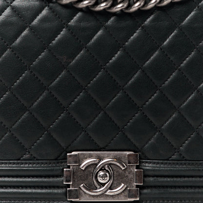 Chanel Lambskin Quilted New Medium Boy Flap Black 7 of 10