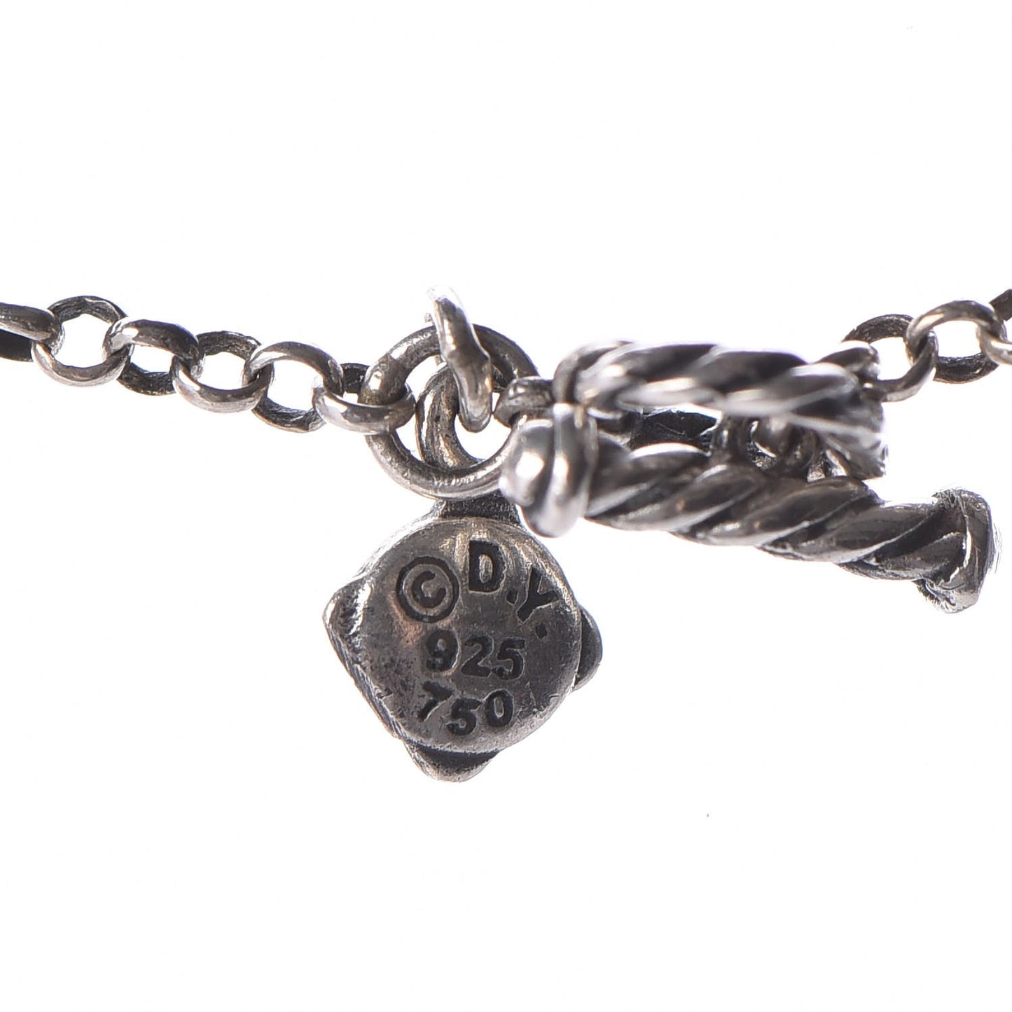 Sterling Silver Smoky Quartz Station Chain Necklace