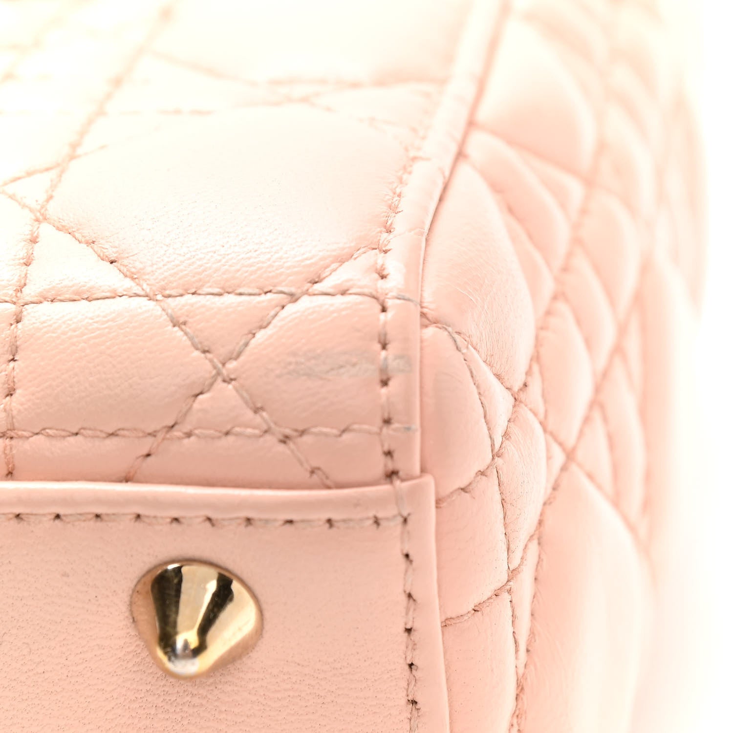 Christian Dior Lambskin Cannage Small Lucky Badges My Lady Dior Pink 10 of 11