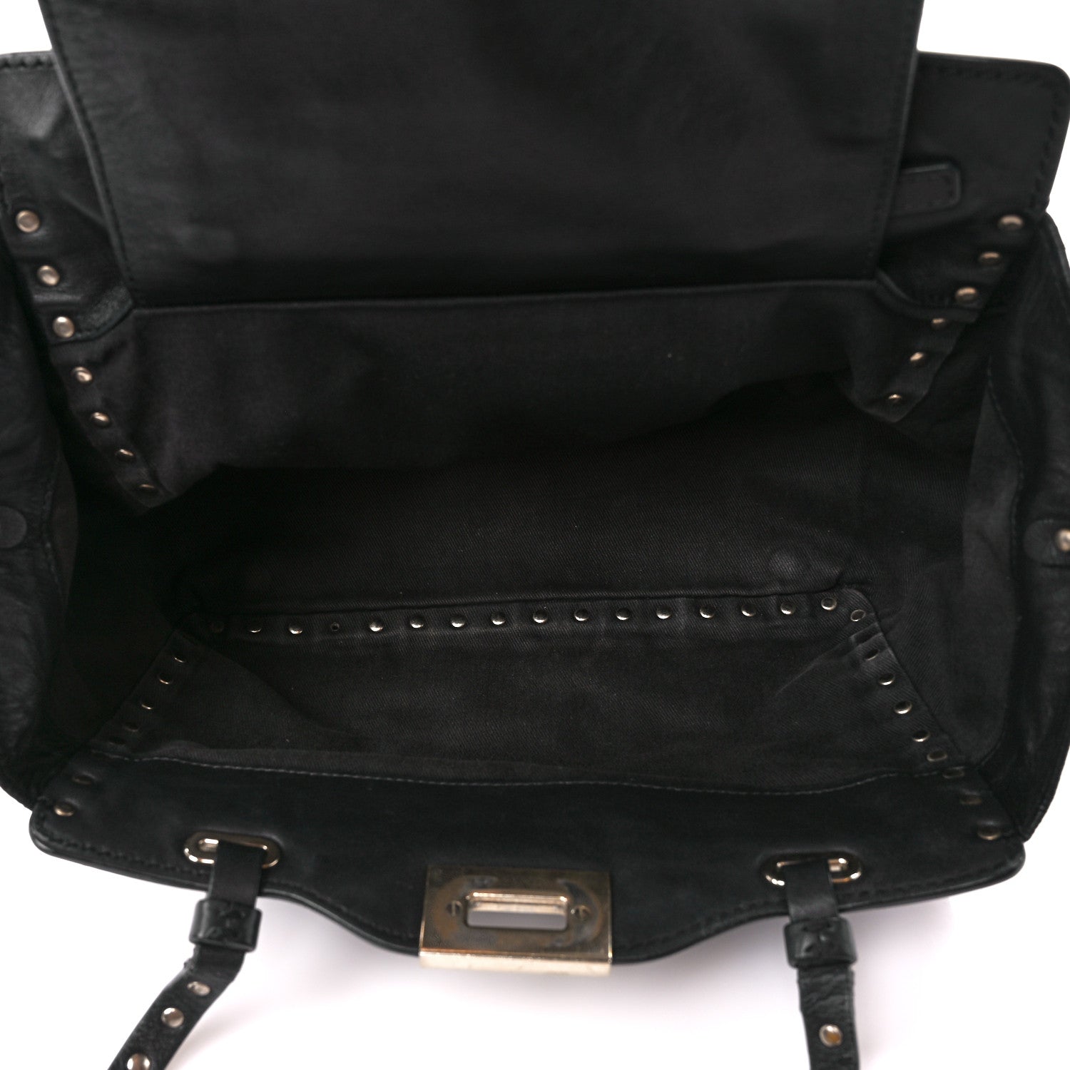 Valentino Garavani Vitello Small Rockstud Tote Black 5 of 11
