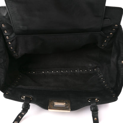 Valentino Garavani Vitello Small Rockstud Tote Black 5 of 11