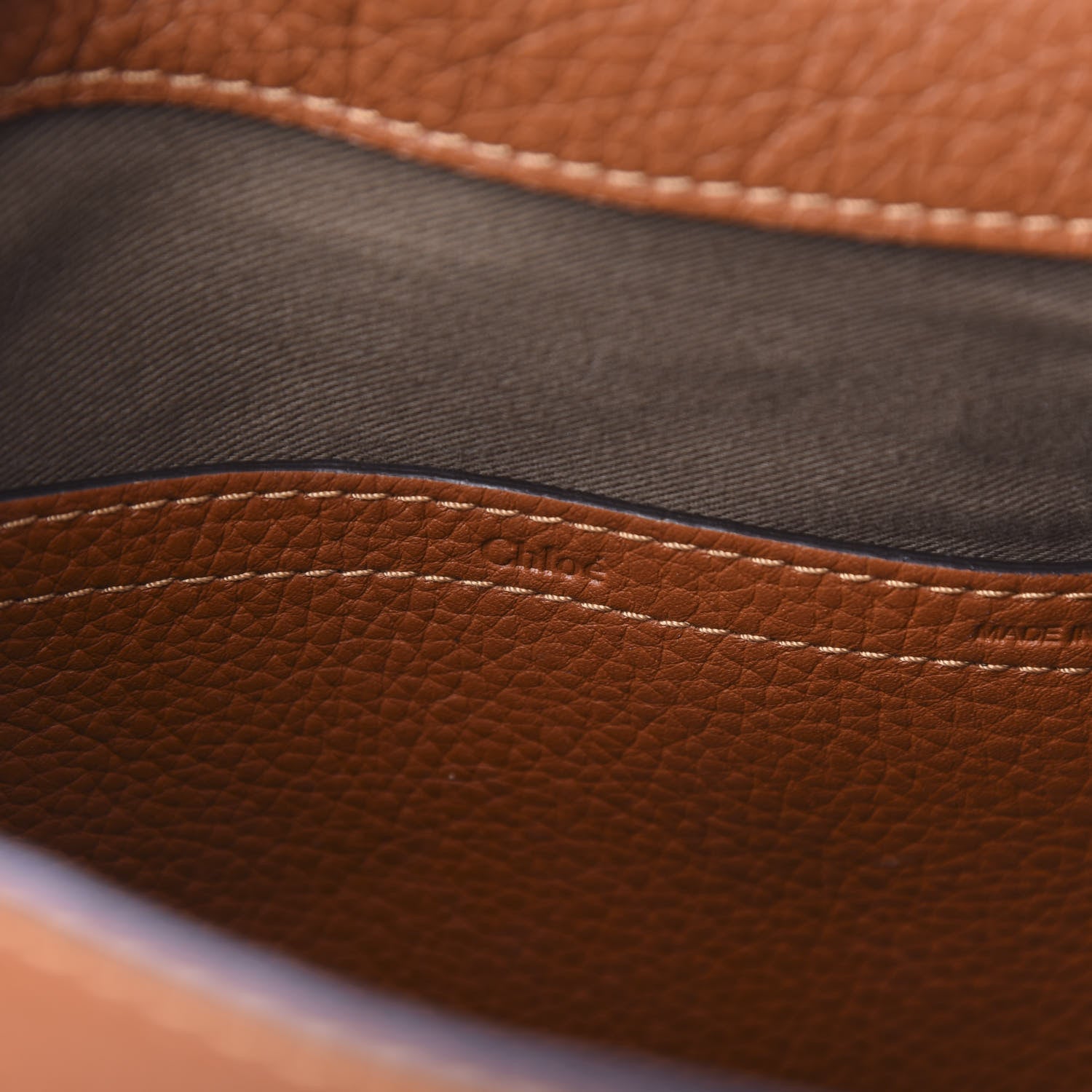 Chloe Calfskin Medium Marcie Round Crossbody Bag Tan 8 of 9