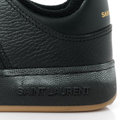 Saint Laurent Calfskin Perforated SL61 Sneakers 37.5 Black 10 of 11