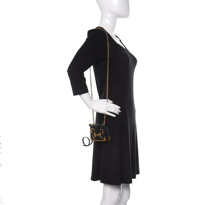 Prada Saffiano Astrology Mini Cahier Bag Black 2 of 10