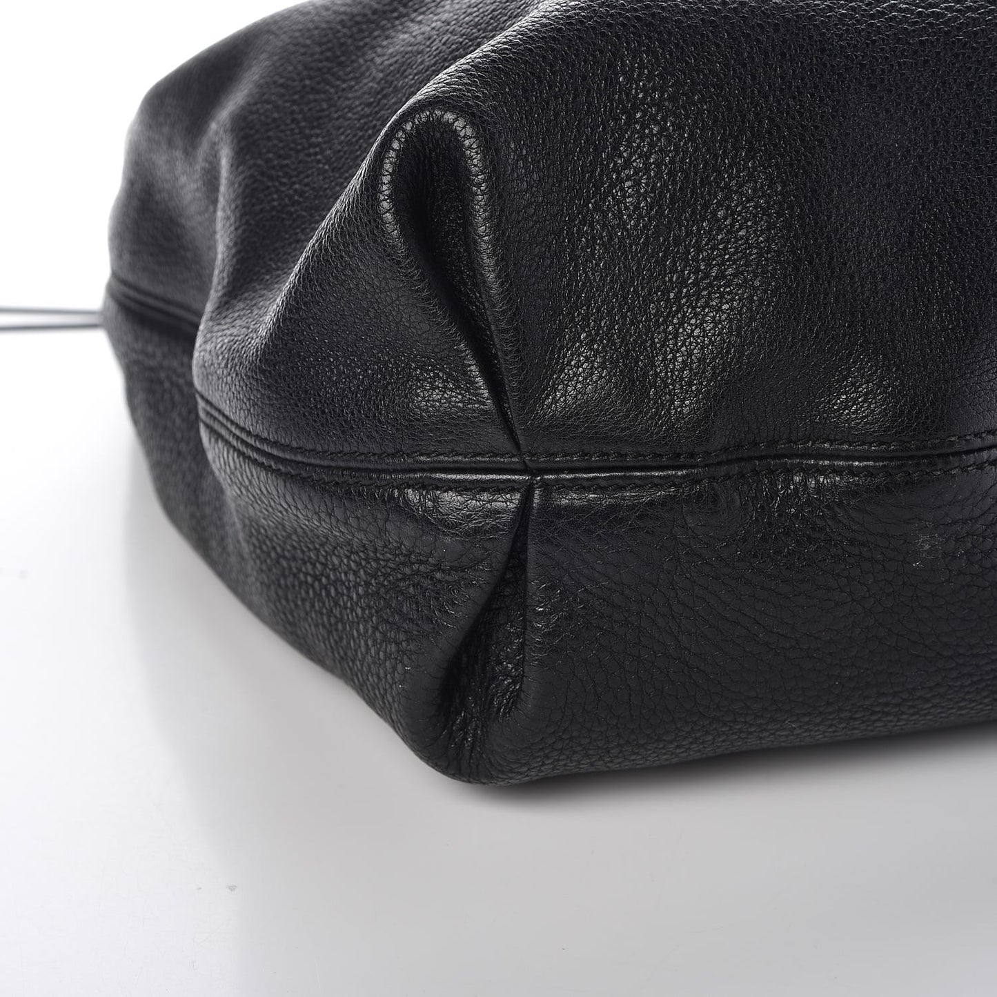 Pebbled Calfskin Soho Hobo Black